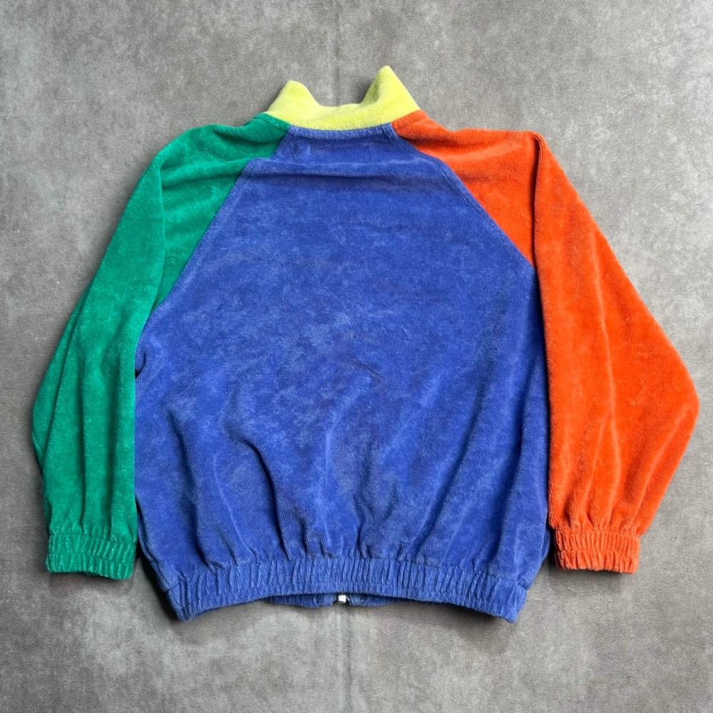 Bobo Choses Kids Joy Colorblock Terry Zip Jacket Multi 4-5Y 110cm B125AC048 - Picture 4 of 7